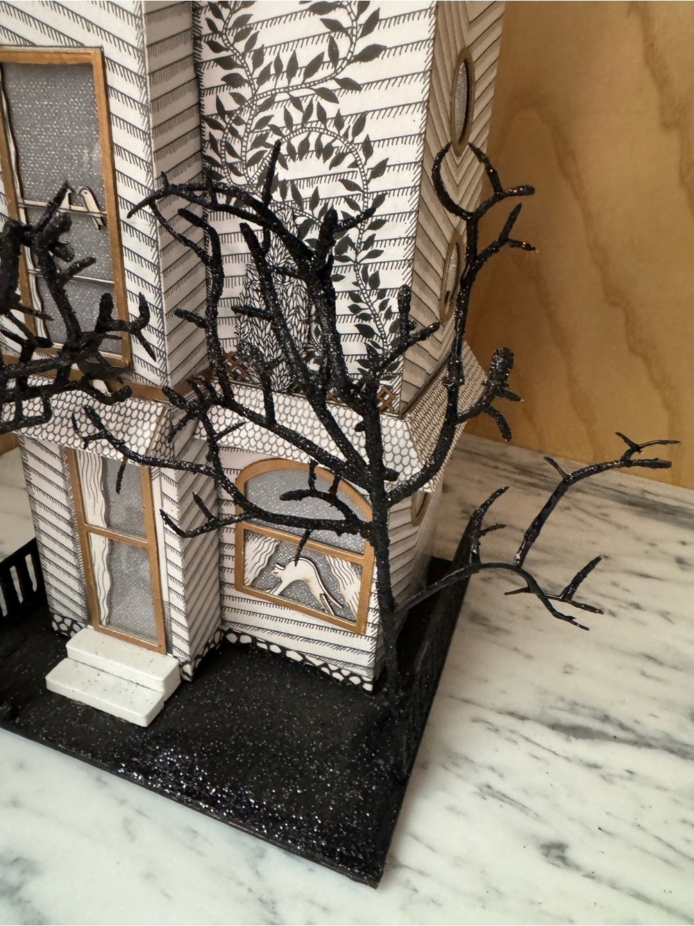DAMAGED!Anthropologie Light-Up Halloween House Florence Balducci - Picture 4 of 7